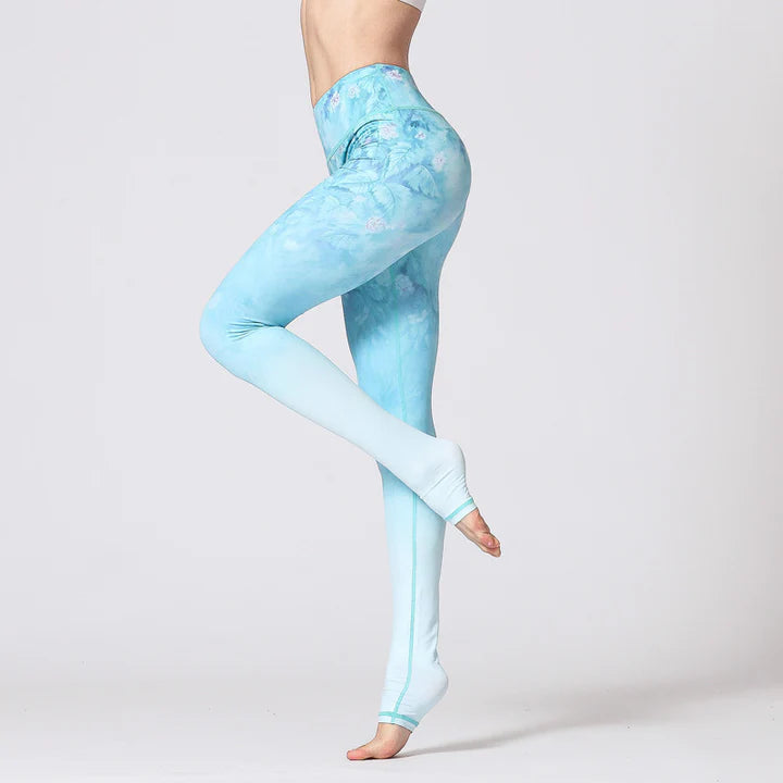 Legging de Yoga Femme Motif Fleur de Lotus – Pantalon Fitness et Bien-être