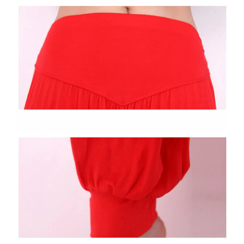 Pantalon Sarouel Long de Yoga et Danse en Modal Uni