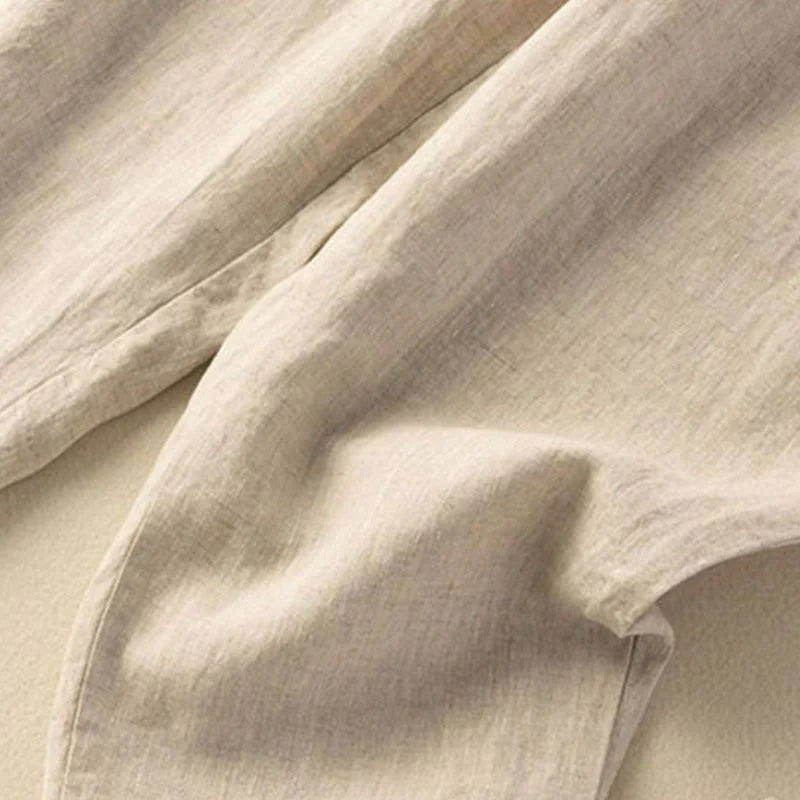 Pantalon Sarouel Capri Vintage pour Femme avec Taille Élastique, Broderie et Poches