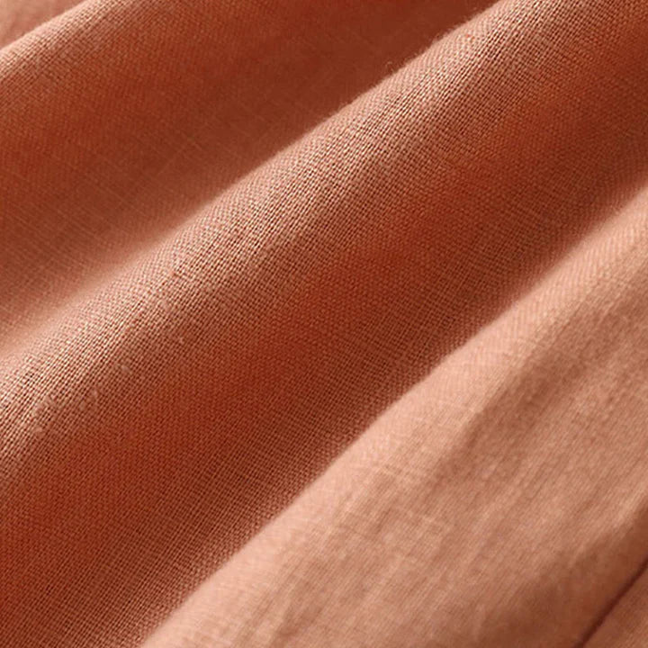 Pantalon Décontracté à Taille Haute, Large et Lacets, Avec Poches