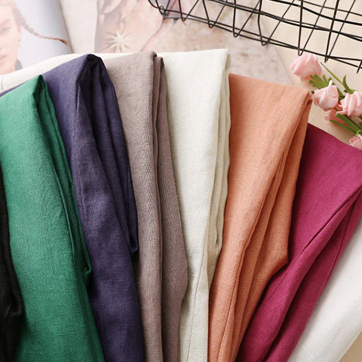 Pantalon Décontracté à Taille Haute, Large et Lacets, Avec Poches