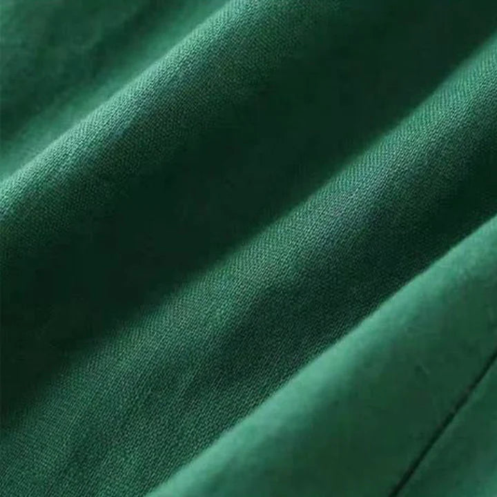 Pantalon Décontracté à Taille Haute, Large et Lacets, Avec Poches