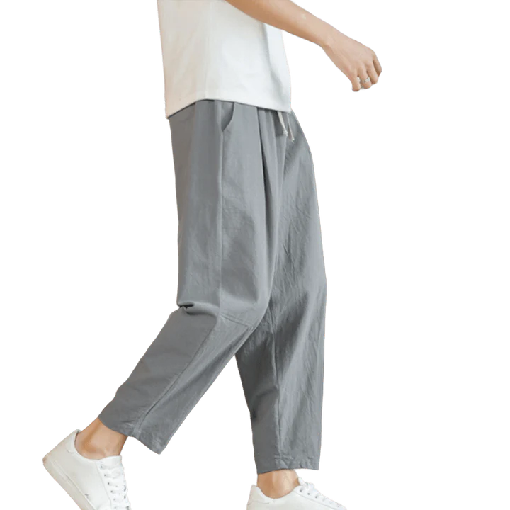 Pantalon d’Été pour Homme en Coton avec Poches