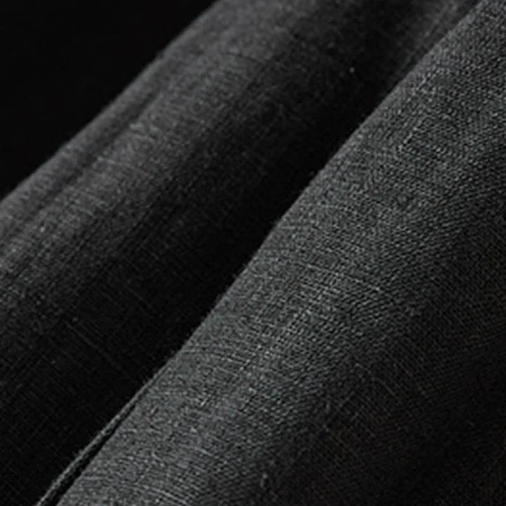 Pantalon Sarouel d’Été pour Femme Brodé de Petites Fleurs avec Poches