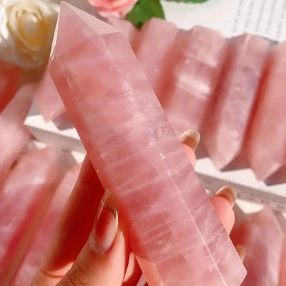 Quartz Rose – Pointes d’Énergie Naturelle