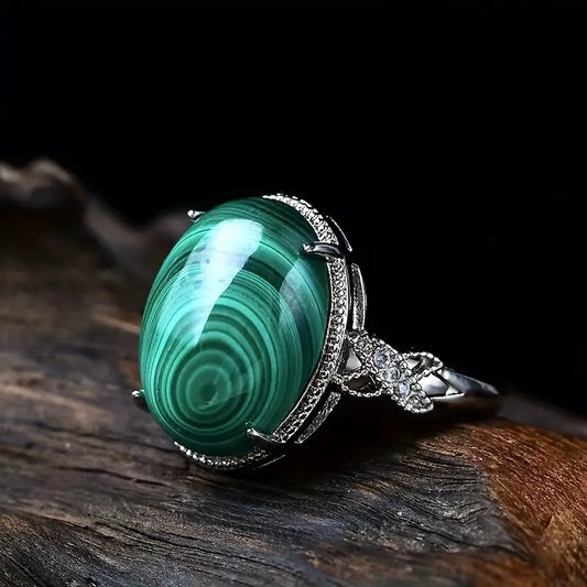 💍 Bague Malachite – Protection & Transformation
