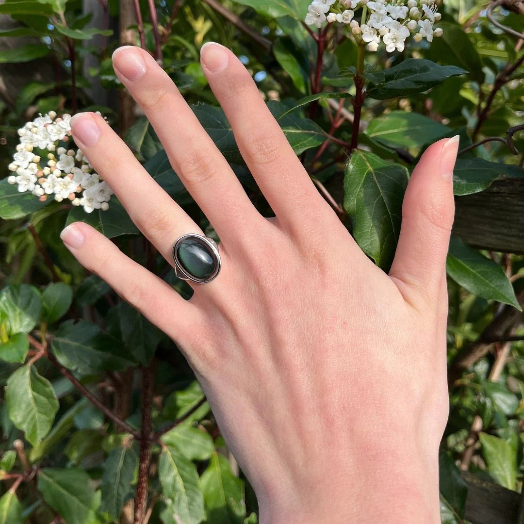 💍 Bague Obsidienne "Guérison de L'Âme"