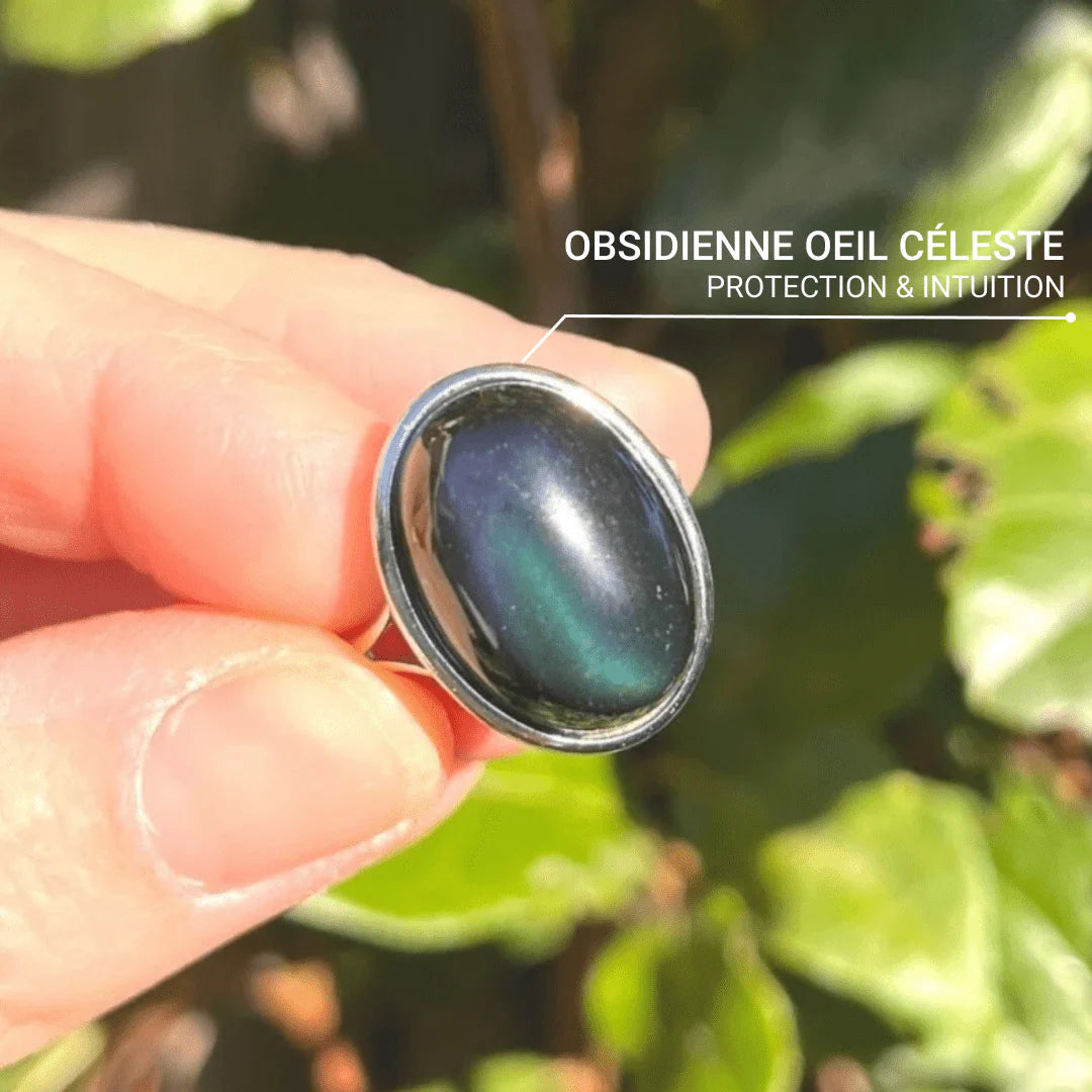 💍 Bague Obsidienne "Guérison de L'Âme"