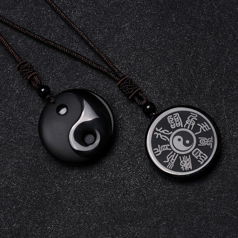 Collier Équilibre Yin Yang Feng Shui — Libération des Énergies Négatives