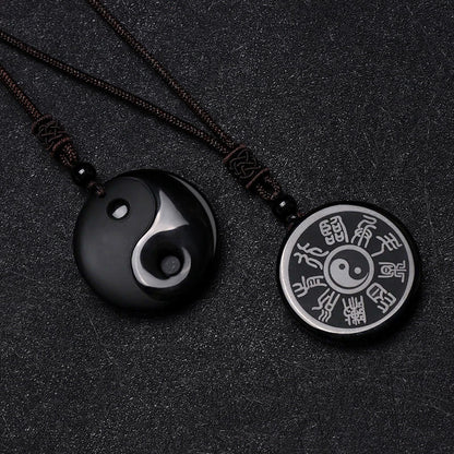 Collier Équilibre Yin Yang Feng Shui — Libération des Énergies Négatives